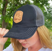 Custom Trucker Hats with Leather Patch - Image 7