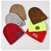 Beanies Hats with PVC Patch - Image 3