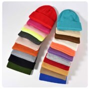 Beanies Hats with PVC Patch - Image 2