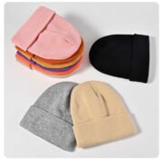 Custom Beanies Hats with Leather Patch - Image 5