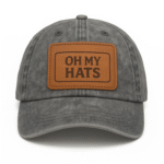 Vintage Dad Hats with Leather Patch