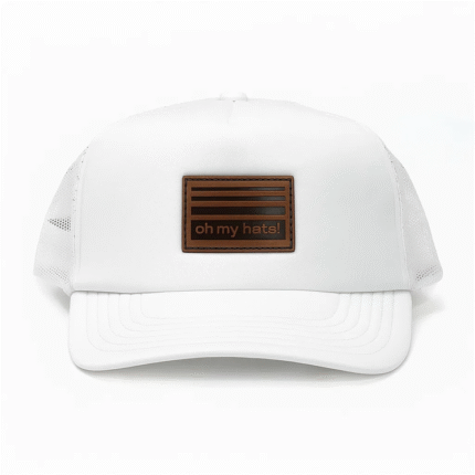 Foam Trucker Hats with Leathrt Patch