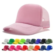 Foam Trucker Hats with Leathrt Patch - Image 2