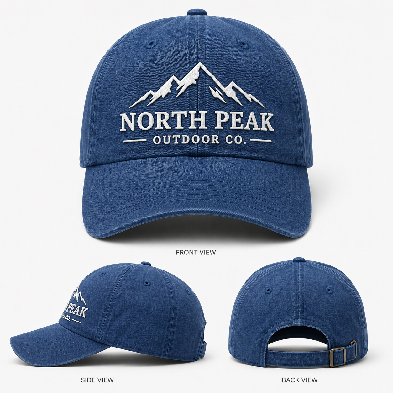 Custom hat mockup preparation before production