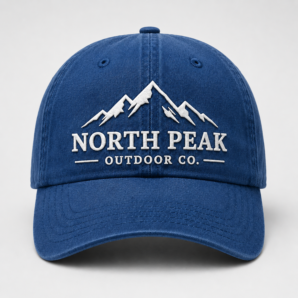 Custom hat mockup preparation before production