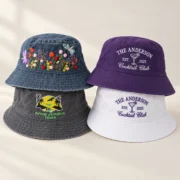 Custom Embroidered Bucket Hats – Floral and Logo Collection